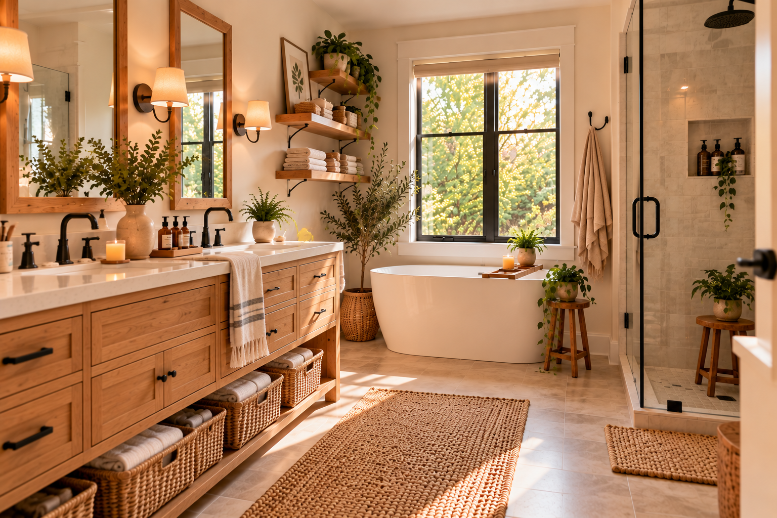 Bathroom after professional organization